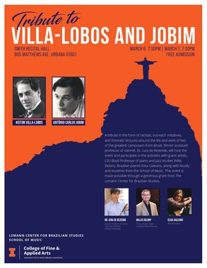 Tribute to Villa-Lobos and Jobim event flyer