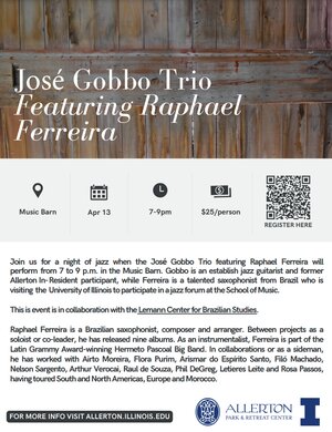 José Gobbo Trio Featuring Raphael Ferreira flyer